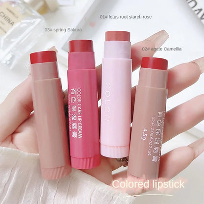 Cute Colored Lip Balm – Waterproof, Color-Changing, Moisturizing Tinted Lipstick for Women