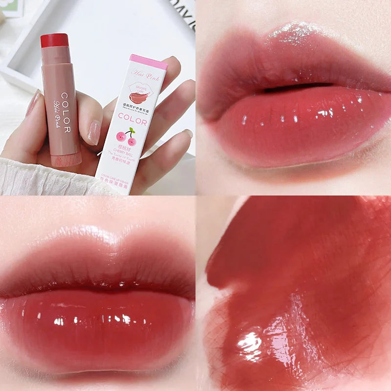 Cute Colored Lip Balm – Waterproof, Color-Changing, Moisturizing Tinted Lipstick for Women